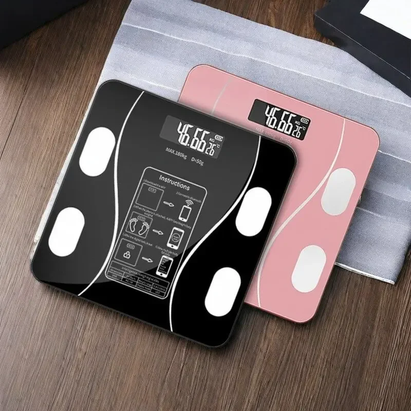 New LED charging smart app synchronizes body fat scale digital proportion Bluetooth weight loss body fat scale electronic scale