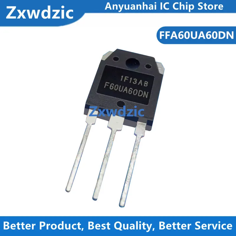 10pcs New Original FFA60UA60DN F60UA60DN 60A600V TO-247 Fast Recovery Diode