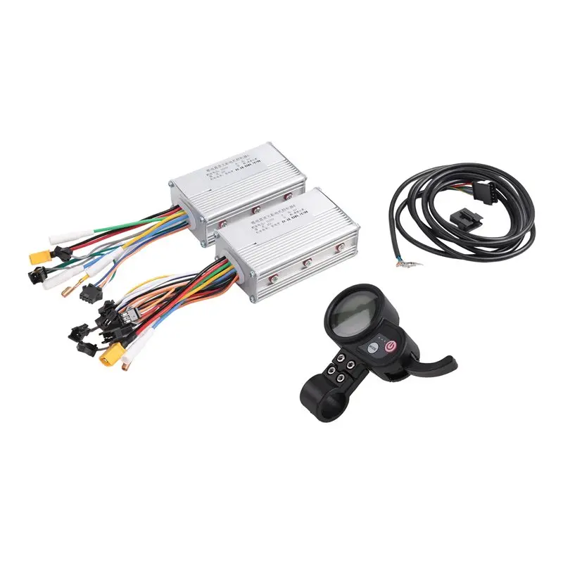 AA67-Electric Scooter Dual Drive Controller JP 48V 52V 60V 25A 50A Brushless Controller AB Front Rear Drive Controller Kit,2