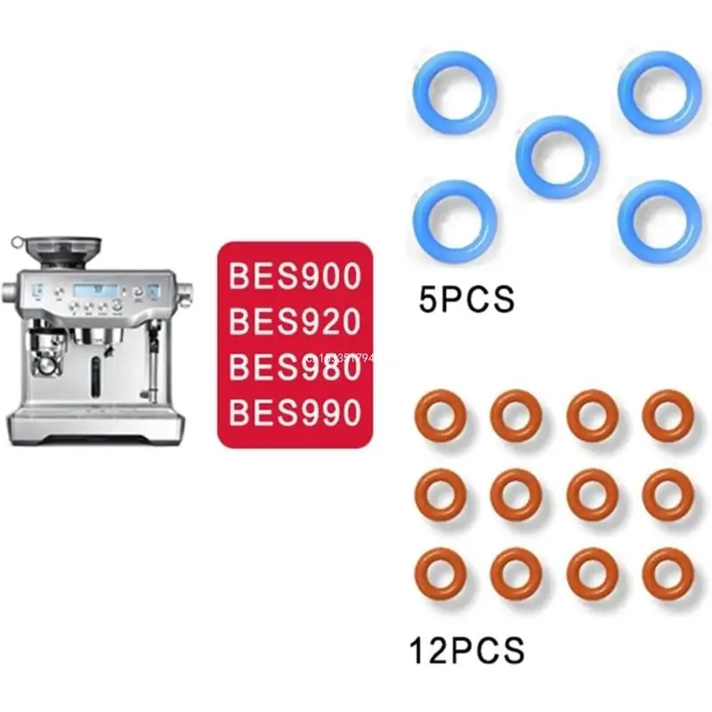 17Pcs Replacement Gasket Seal Rings Espresso Coffee Machine Professional Gasket Seal for BES900 BES920 BES980 BES990 Dropship