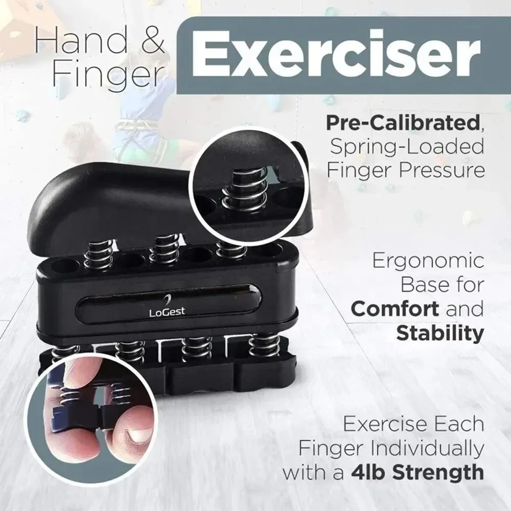 Griffkrafttrainer Fingertrainer Tragbares Design Ergonomischer Griff Handtrainer mit Einstellbarem Widerstand Trainingsgerät – Detail 3