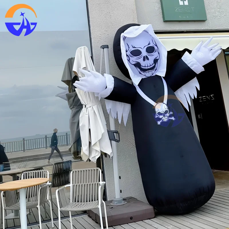 

Inflatable Halloween Spooky Ghost Grim Reaper Decoration Inflatable Halloween Decoration for Outdoor Halloween Party