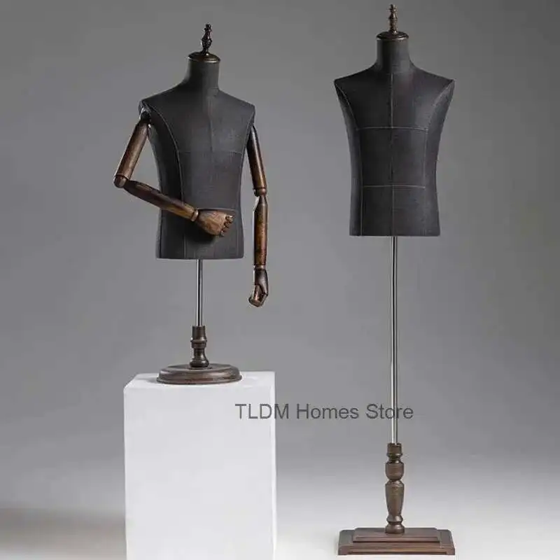 

Clothing Store Men Mannequin Props Half-length Window Suit Dress Fake Mannequin Full-body Fashion Mannequin Display Stand