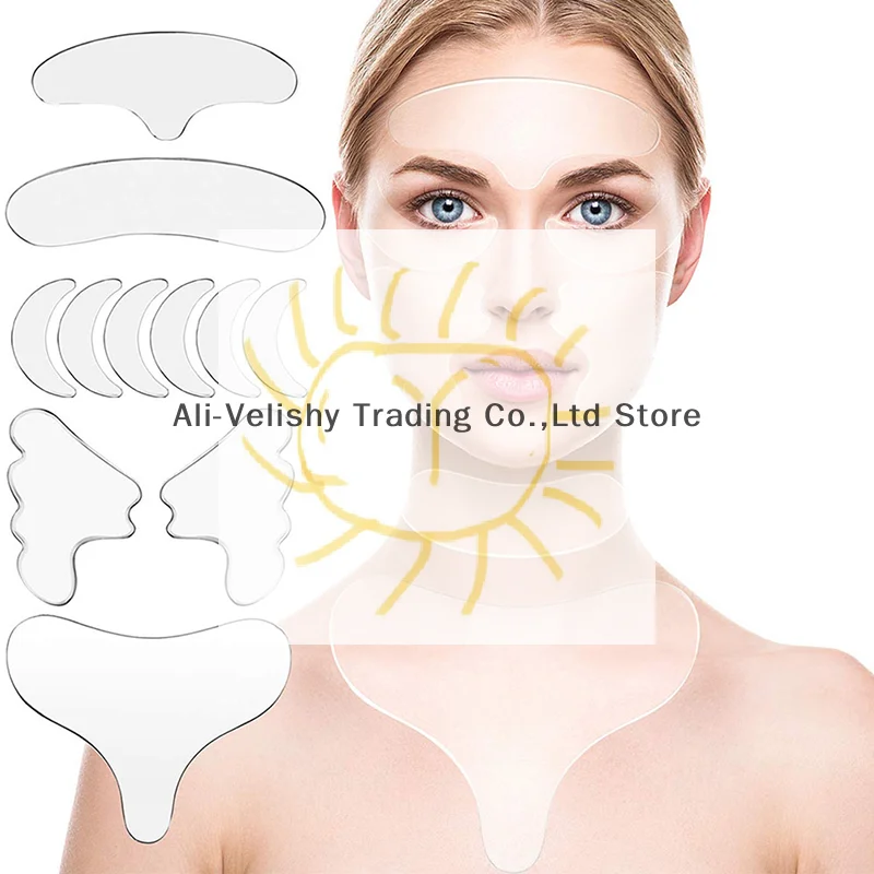 11/16 قطعة من السيليكون للوجه والعين والجبهة المضادة للتجاعيد وسادة رفع الوجه