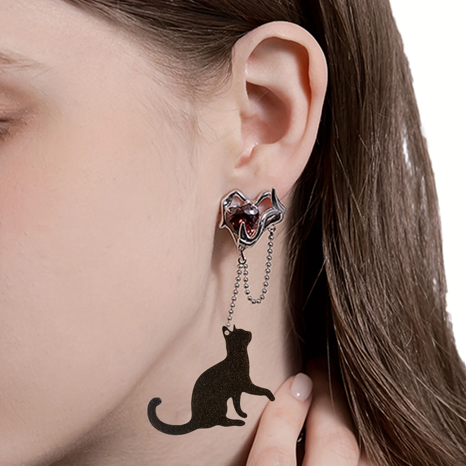 Harzgussformen, eine Art 8-fach verbundener Katzenanhänger aus Kristall-Epoxidharz für Ohrringe, Halsketten und Broschen-Accessoires – Detail 5