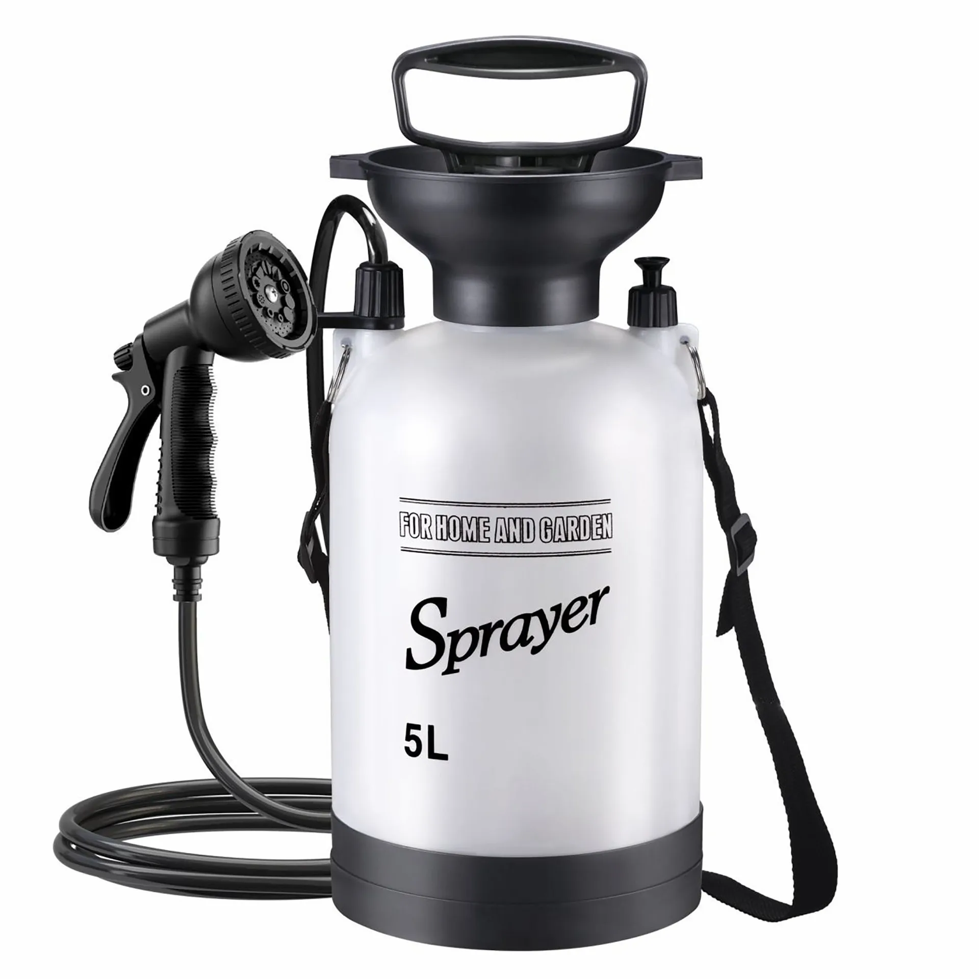 5L Battery-free Outdoor Shower With Manual Air Pressure Flushing Kit - Ideal For Camping And Unplugged Bathing Outdoor Bathing