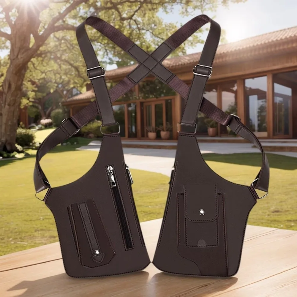 

Vintage Double Shoulder Armpit Bag Steampunk Adjustable Strap Anti-Theft Underarm Bag Gothic Portable
