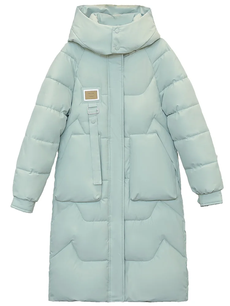 Vielleicht 2023 New Thick Women Parkas Winter Clothes Coat Casual Hooded Warm Long Jackets Coat Winter Female Thicken Outwear