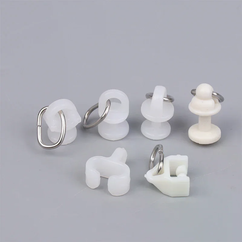 

20 шт. Т-образные пластиковые застежки-крючки для штор, фурнитура для декора окон