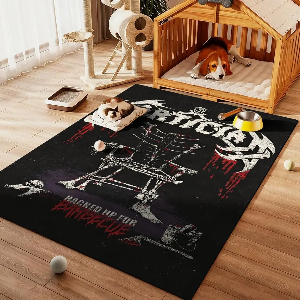 

cool Rock Band-M-Morticians Floor Mat Diatom Bath Mat Absorbent Quick Dry Non-Slip TPR Backing Soft Plush Draining Rugs