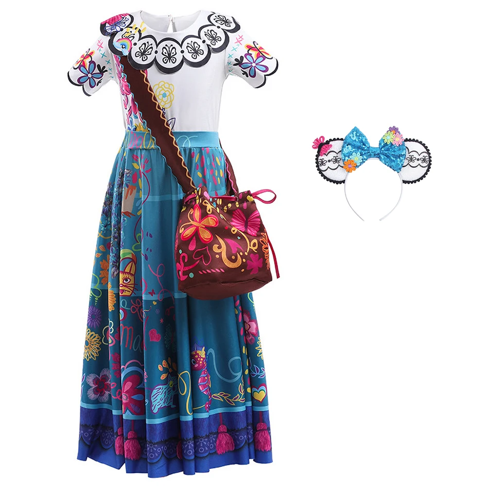 Little Girls Princess Dresses Children Summer 3-12 Years Costume Halloween Carnival Magic Full House Kids Cosplay Dresses