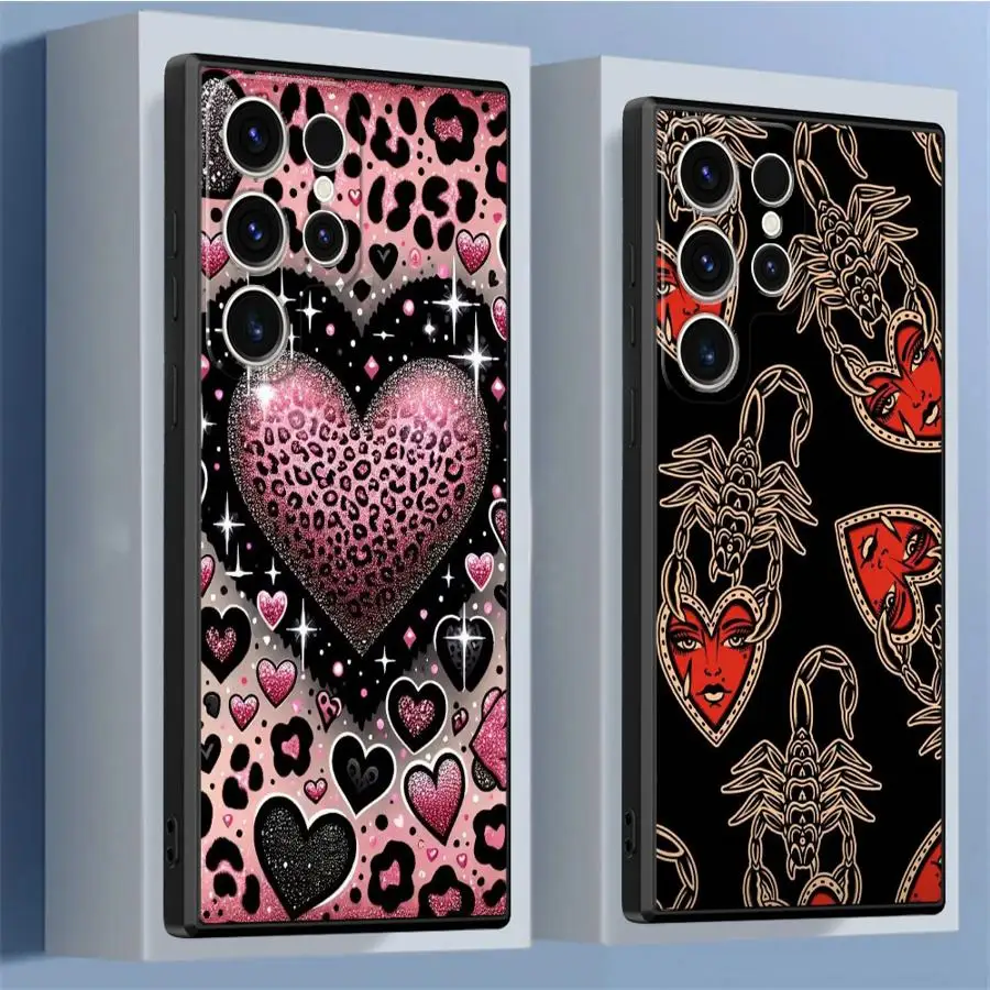 حافظة لهاتف سامسونج جالاكسي نوت S9 20 الترا 9 10 بلس 8 S8 S10 فن الحب الرائع #6