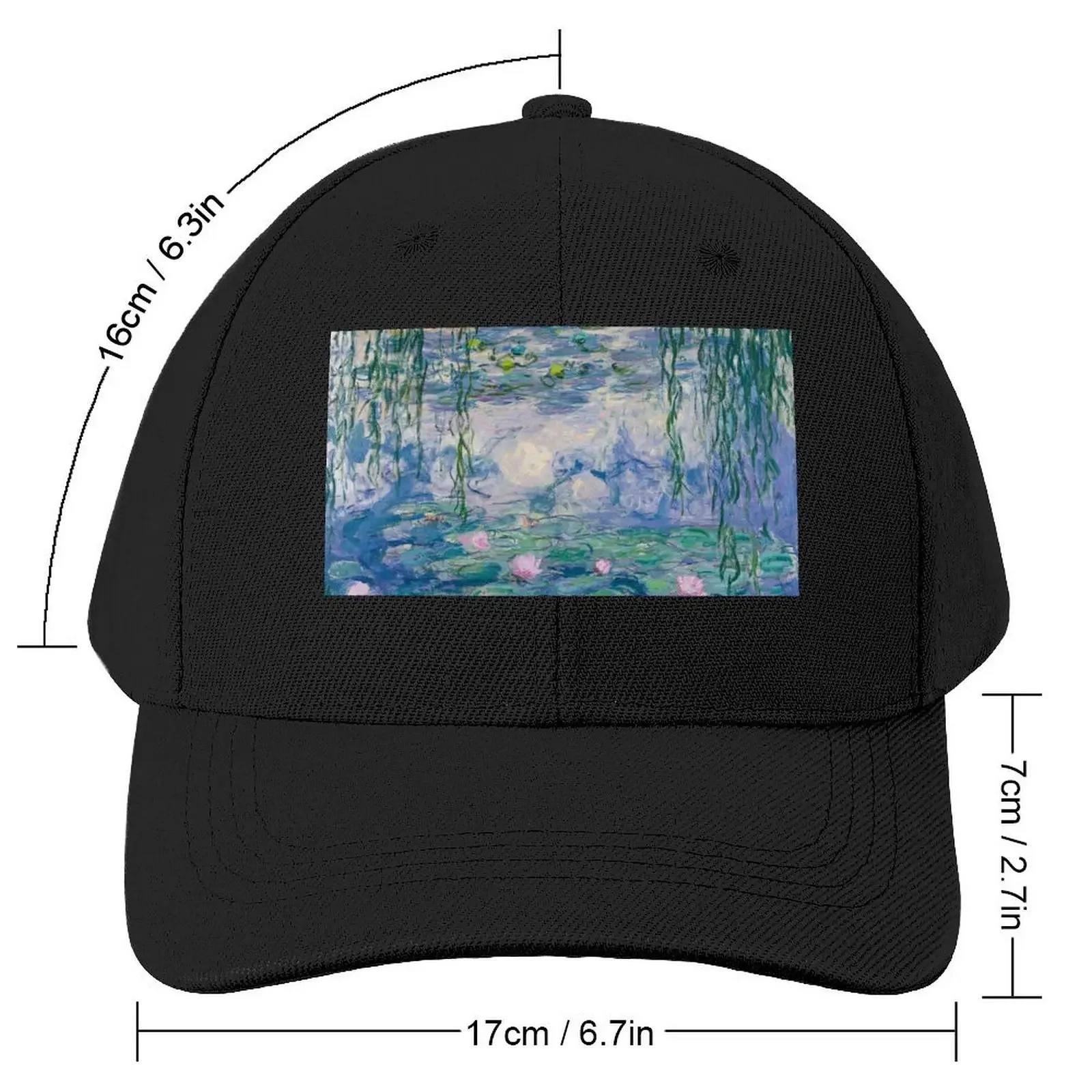 Water Lilies Claude Monet Fine Art Baseball Cap hiking hat Trucker Cap Luxury Woman Men's