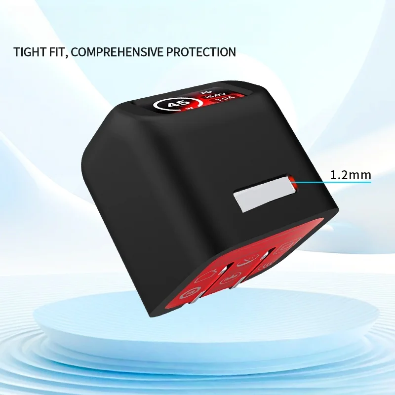 Silicone Protective Case For UGREEN 45W Display Charging Adapter Dustproof Shock Resistant Anti-drop Silicone Protector Shell