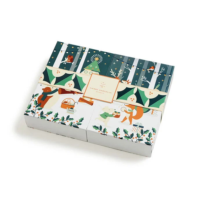 Customization.Empty Box Sales Wholesale Price Custom Christmas Packaging Gift Box Advent Calendar Chocolate Box