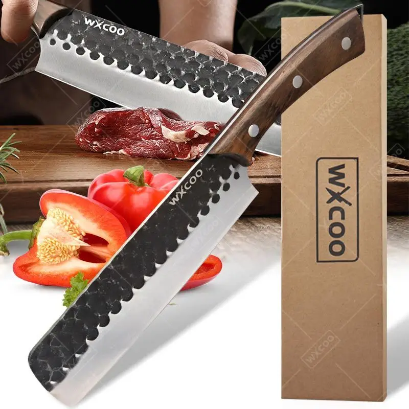 

WXCOO Forged Handmade Knives Professional Kitchen Knives Cleaver Kitchen Multifunctional Cutter Knife Chef Knife Meat Butcher