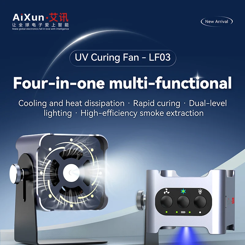 aixun-lf03-uv-curing-fan-cooling-and-heat-dissipation-rapid-curing-fume-extraction-for-phone-repair-curing-fan