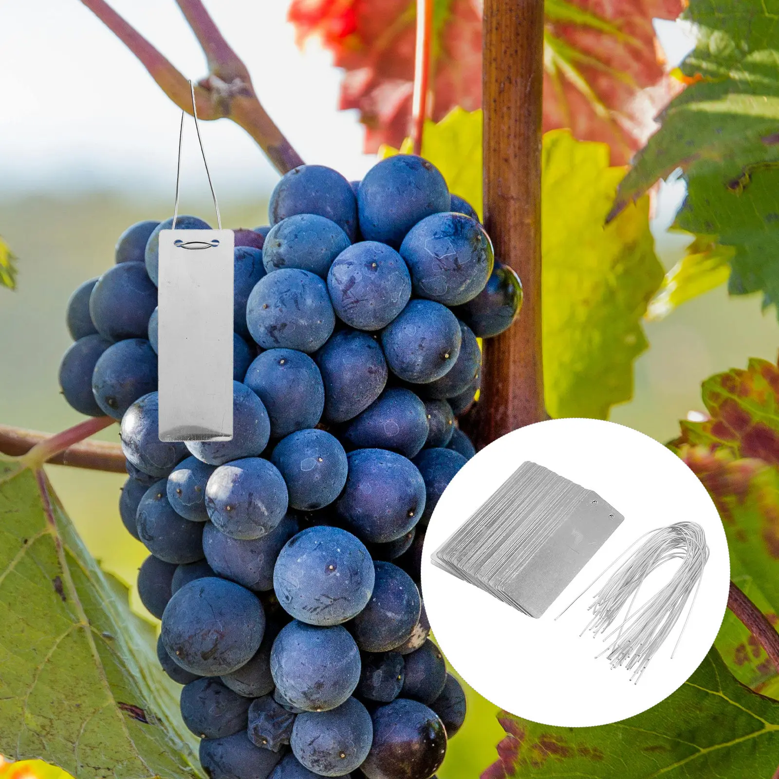 

40 шт. алюминиевых металлических этикеток для растений, многоразовые маркеры для сада, для идентификации трав, овощей и цветов на открытом воздухе