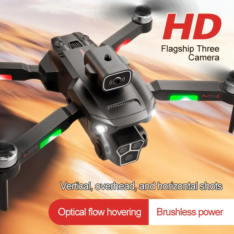 

M1s Mini Drone 4K Professinal Three Camera Wide Angle Optical Flow Localization Four-way Obstacle Avoidance RC Quadcopter Toys