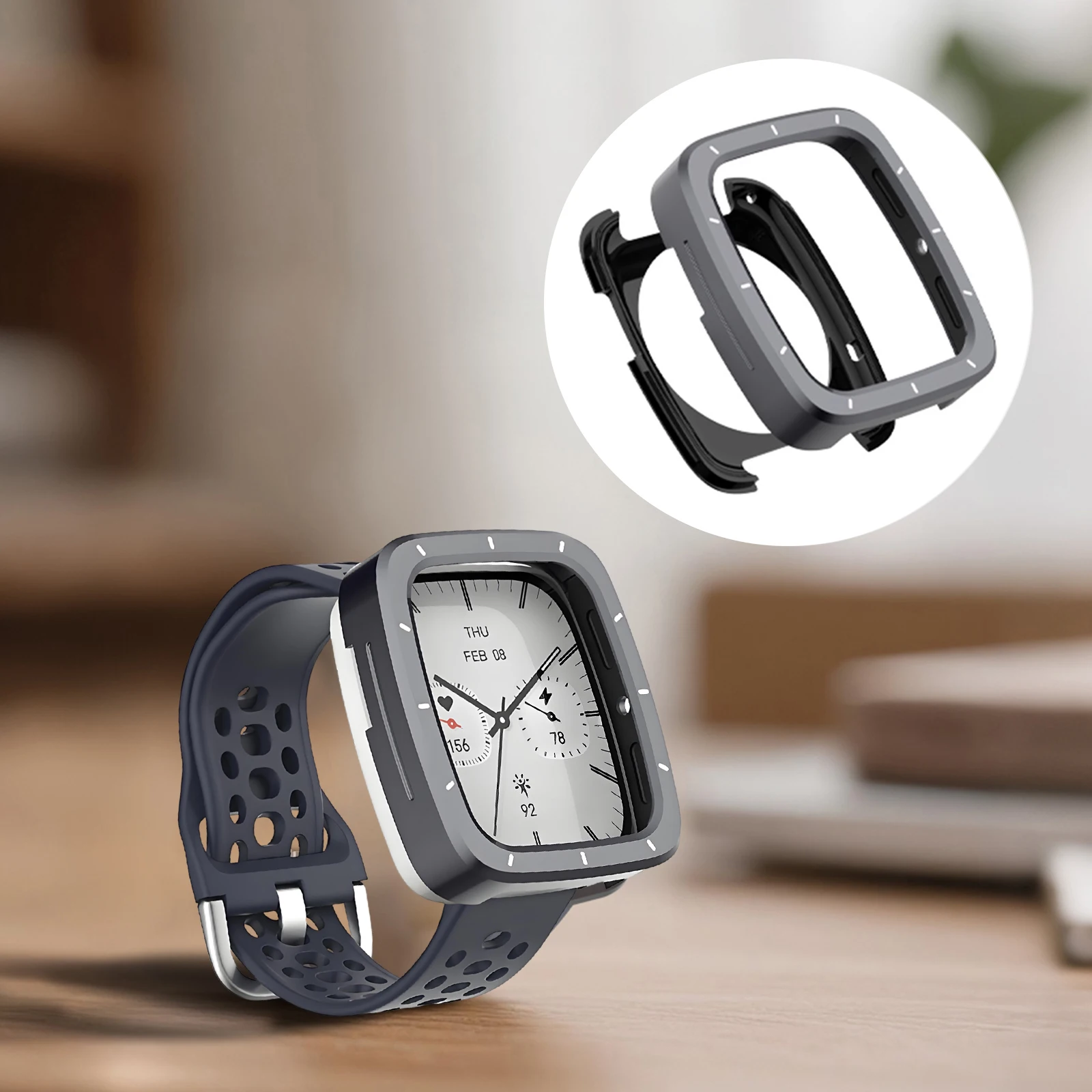 

Shockproof Protector TPU Back Cover Protective Case Watch Protective Cover Frame for Amazfit Active 2 Square Accessories