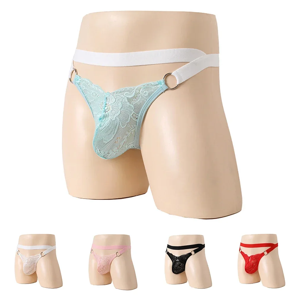 Männer Spitze sehen durch G-String Sissy Sommer Männer Höschen Dessous Homosexuell Sissy Slips sehen durch Unterhosen Unterwäsche für heißen Mann