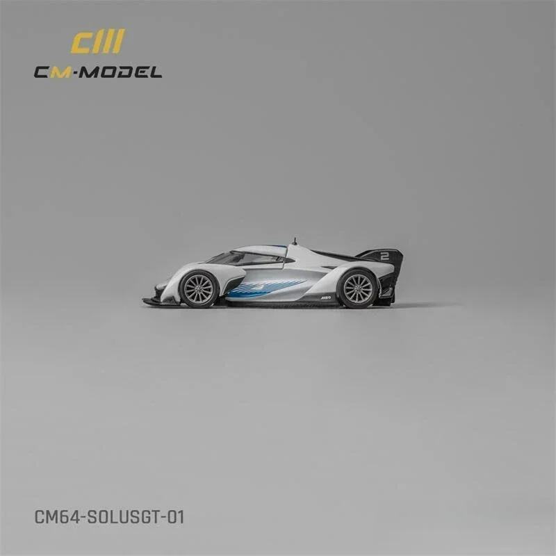 CM MODEL 1:64 SolusGT รถโมเดลเหล็กสีน้ําเงินขาว