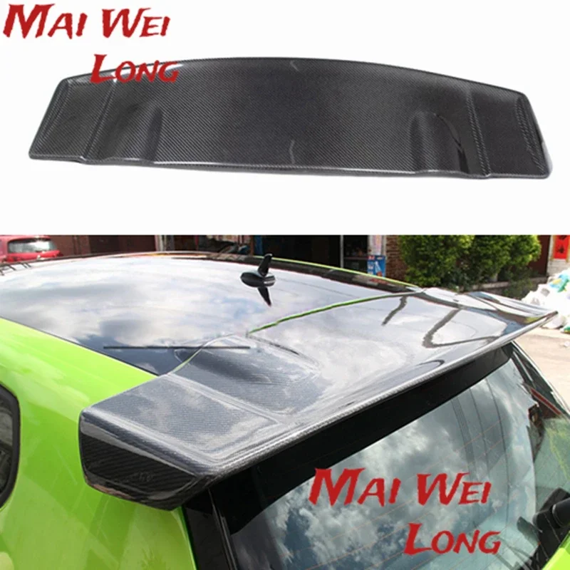 VOTEX style Scirocco Carbon Fiber Rear roof Lip Wing spoiler For Volkswagen VW Scirocco R  2010~2014