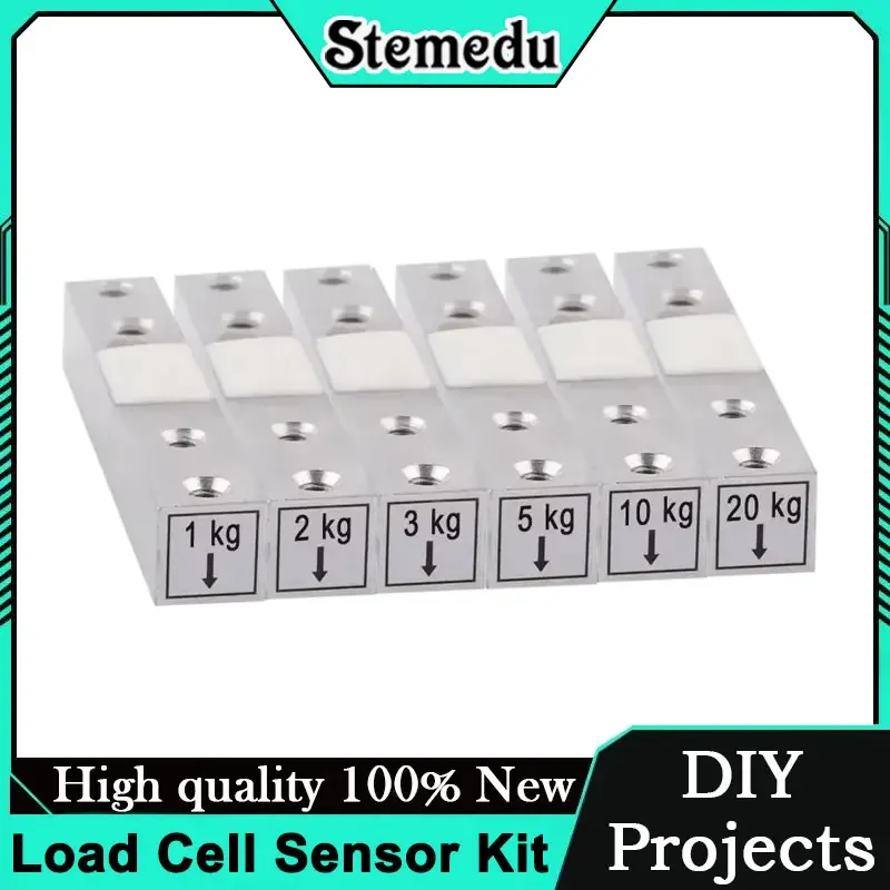 Kit de sensor de peso de célula de carga de 1kg-20kg com módulo hx711 para projetos diy arduino de escala digital-construção de liga de alumínio