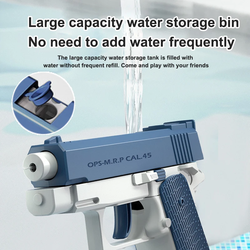 Summer Water Gun High-pressure Large-capacity Full Automatic Shooting Children Beach Swimm Pool Water Play Toy For Boy Girl Gift