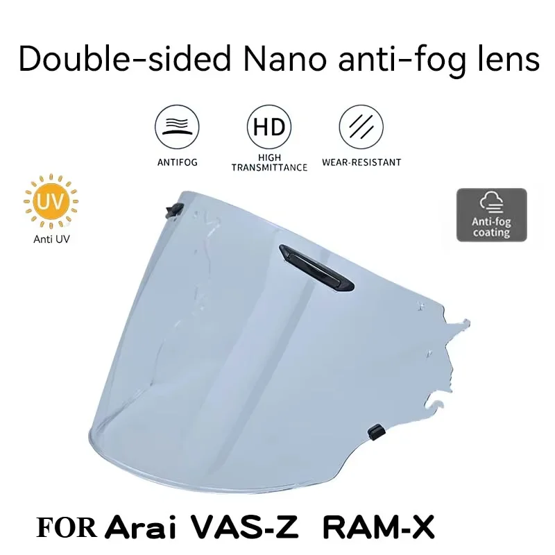 Winter Visor for Arai VAS-Z  RAM-X VZ-RAM VZ SZ R VAS SZ-R EVO Motorcycle Double-sided Nano Anti-fog UV Lens Shield Motorbike