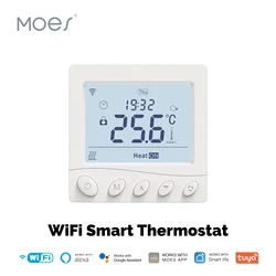 MOES Tuya WiFi Thermostat Smart Temperature Controller Water Electric Floor Heating Gas Boiler Work With Alexa Google Home