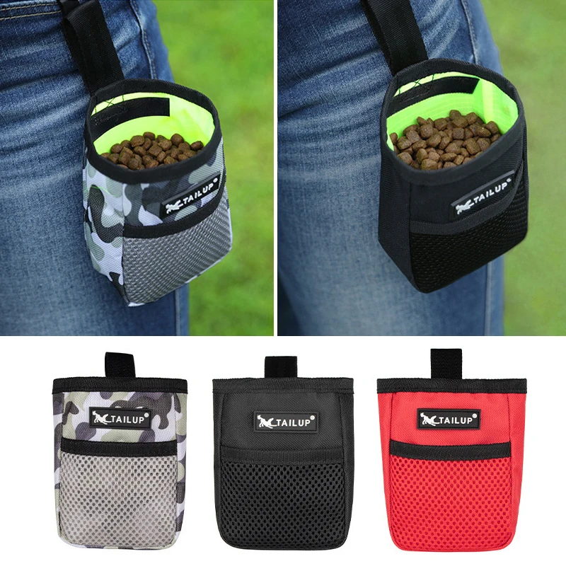 Pet Portable Dog Training Waist Bag Treat Snack Bait Dogs Obedience Agility Outdoor Feed Storage Pouch Food Reward Waist Bags