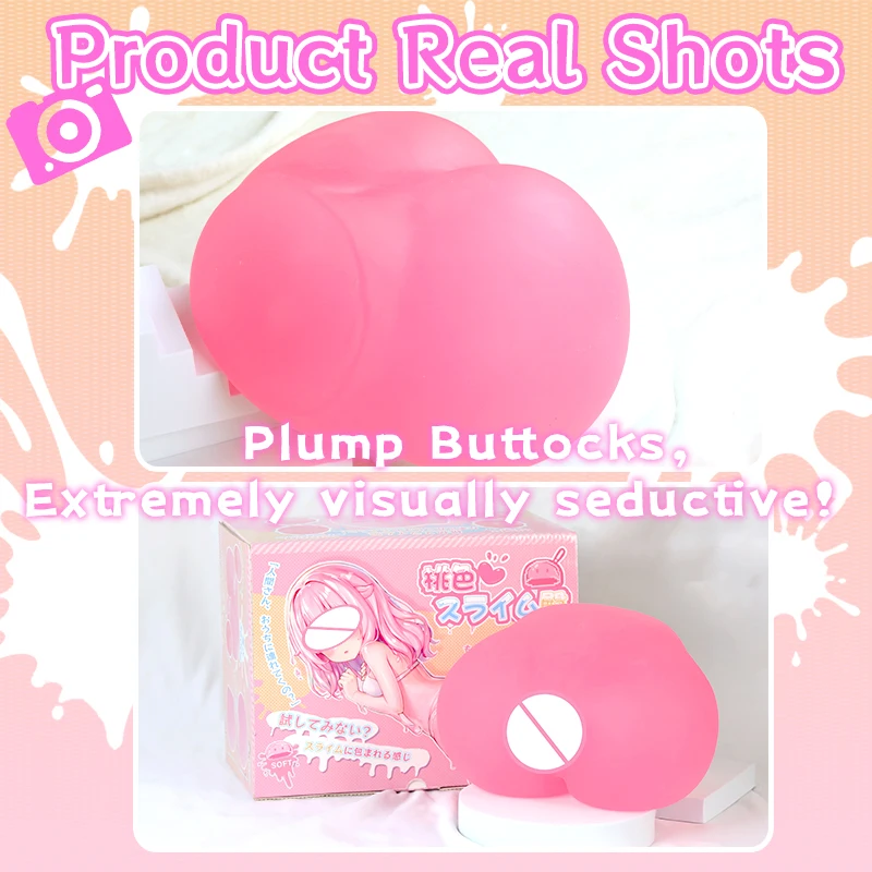 YUU Pink Slime Big Butt Секс-игрушки для мужчин Настоящая кукла Поддельная задница Мужской мастурбатор Реалистичная вагина Анальная прозрачная 3D