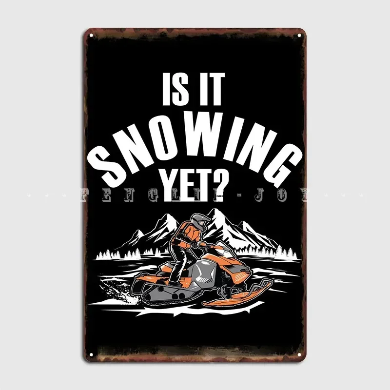 Snowmobile Snow Machine Metal Sign Mural Painting Décor Pub Decoration Tin Sign Poster