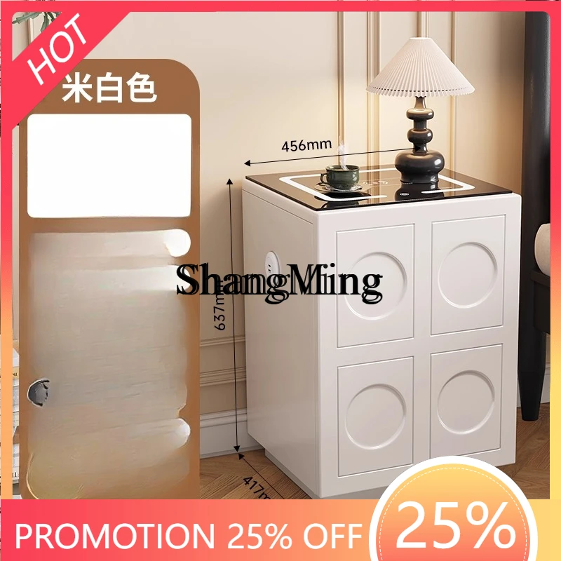 

ZYY premium high simplicity bedside table safe household anti-theft smart bedside cabinet