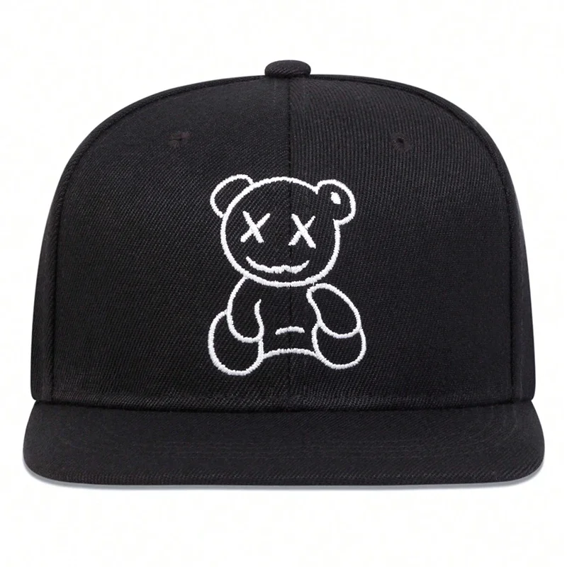 Cappelli hip-hop unisex XX Little Bear ricamati Cappelli da baseball snapback casual regolabili primavera autunno Cappello per protezione solare da esterno