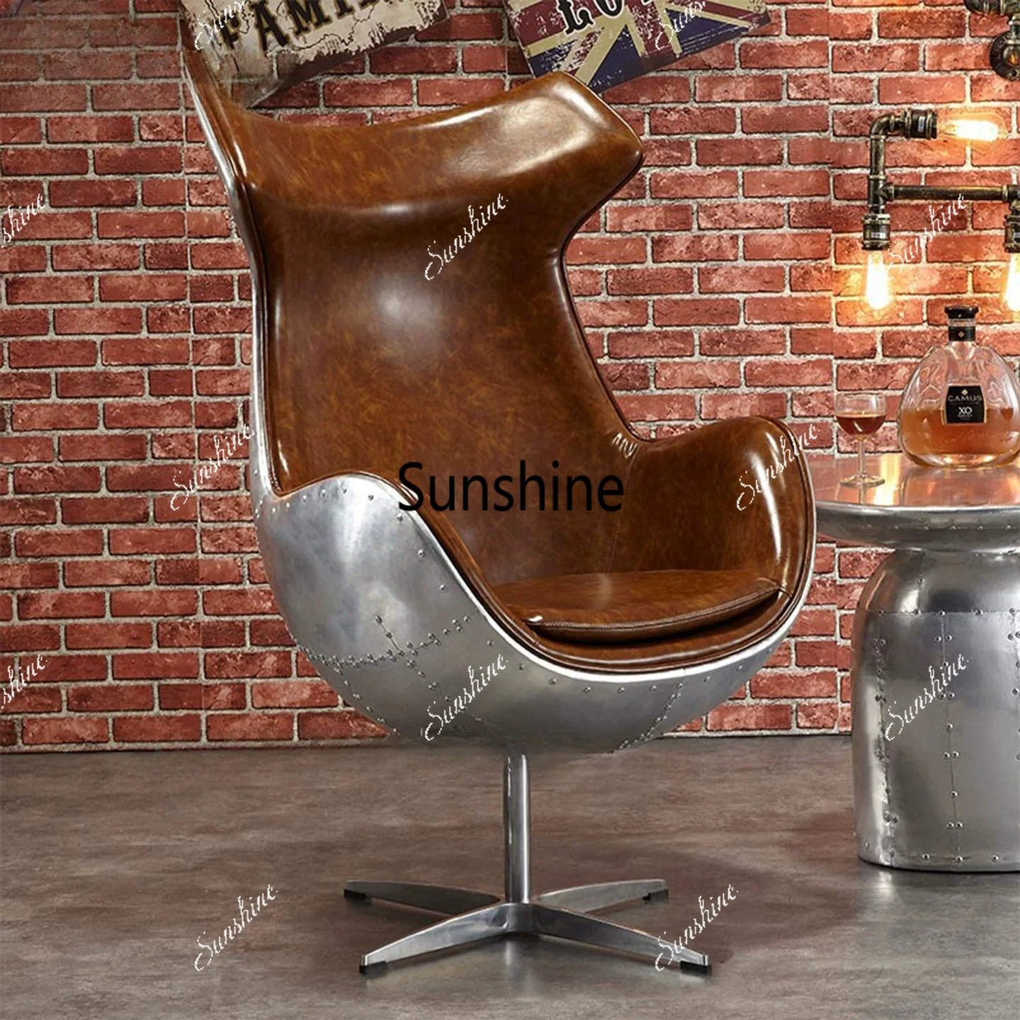 

Industrial style retro space chair office single sofa