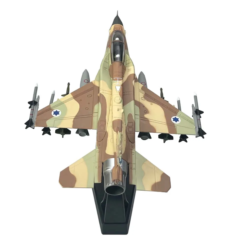 1:72 1/72 Força Aérea Israelense F16 F-16I Soufa Fighting Falcon Avião de combate Diecast Modelo de aeronave militar Brinquedo de presente para crianças