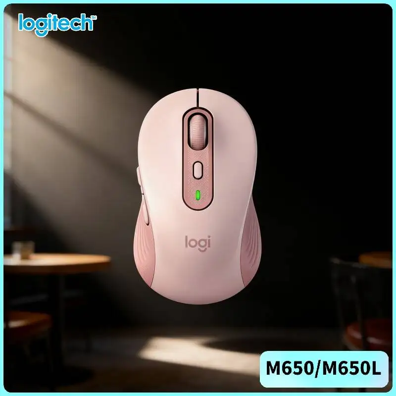 Logitech M650/M650L Wireless Mouse - 400-4000 DPI, Soft Thumb Area, Multi-Platform Compatibility, 24-Month Battery Life