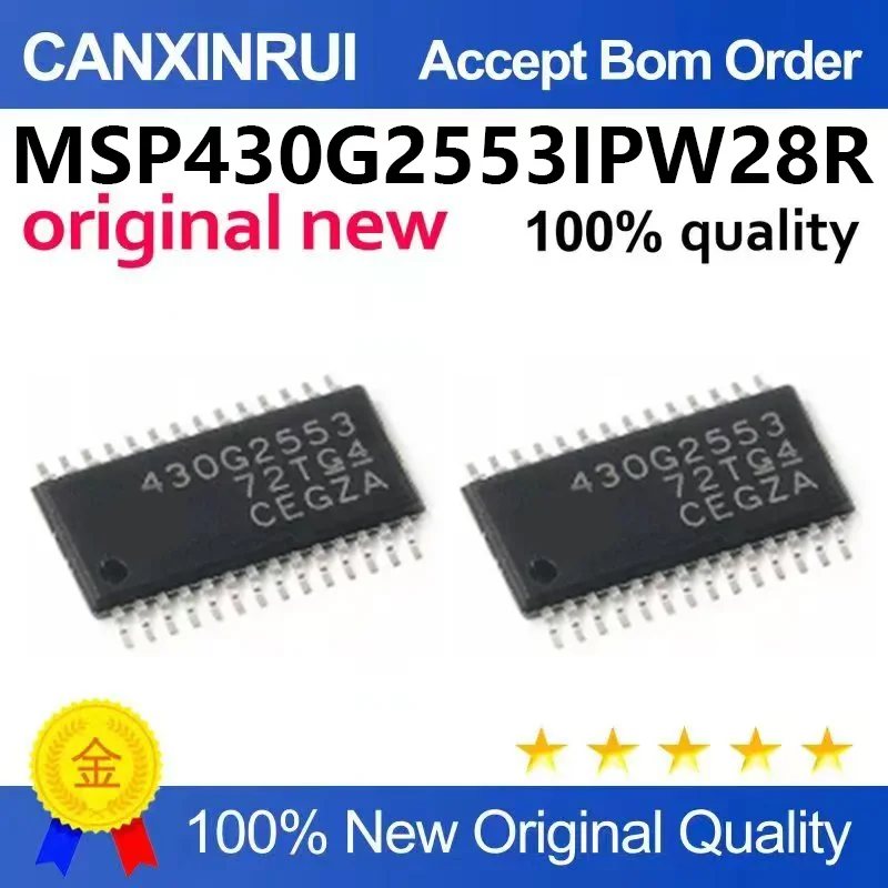 （5pcs-100pcs）MSP430G2553IPW28R silk screen 430G2553 signal microcontroller chip SMT TSSOP28