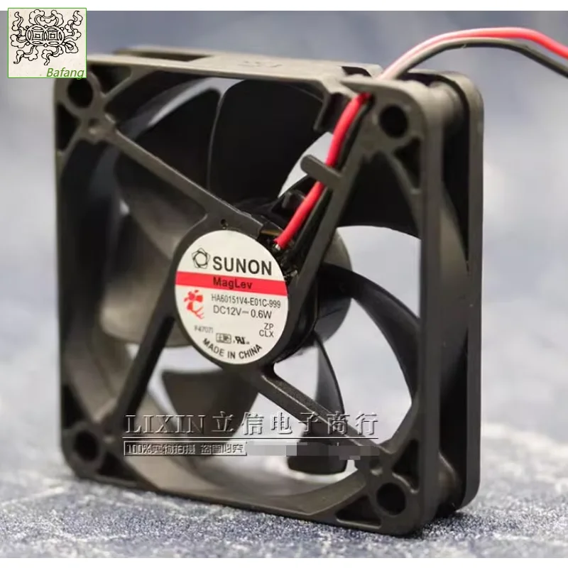 

Ltsf For SUNON HA60151V4-E01C-999 DC 12V 0.6W 60x60x15mm 2-Wire Server Cooling Fan