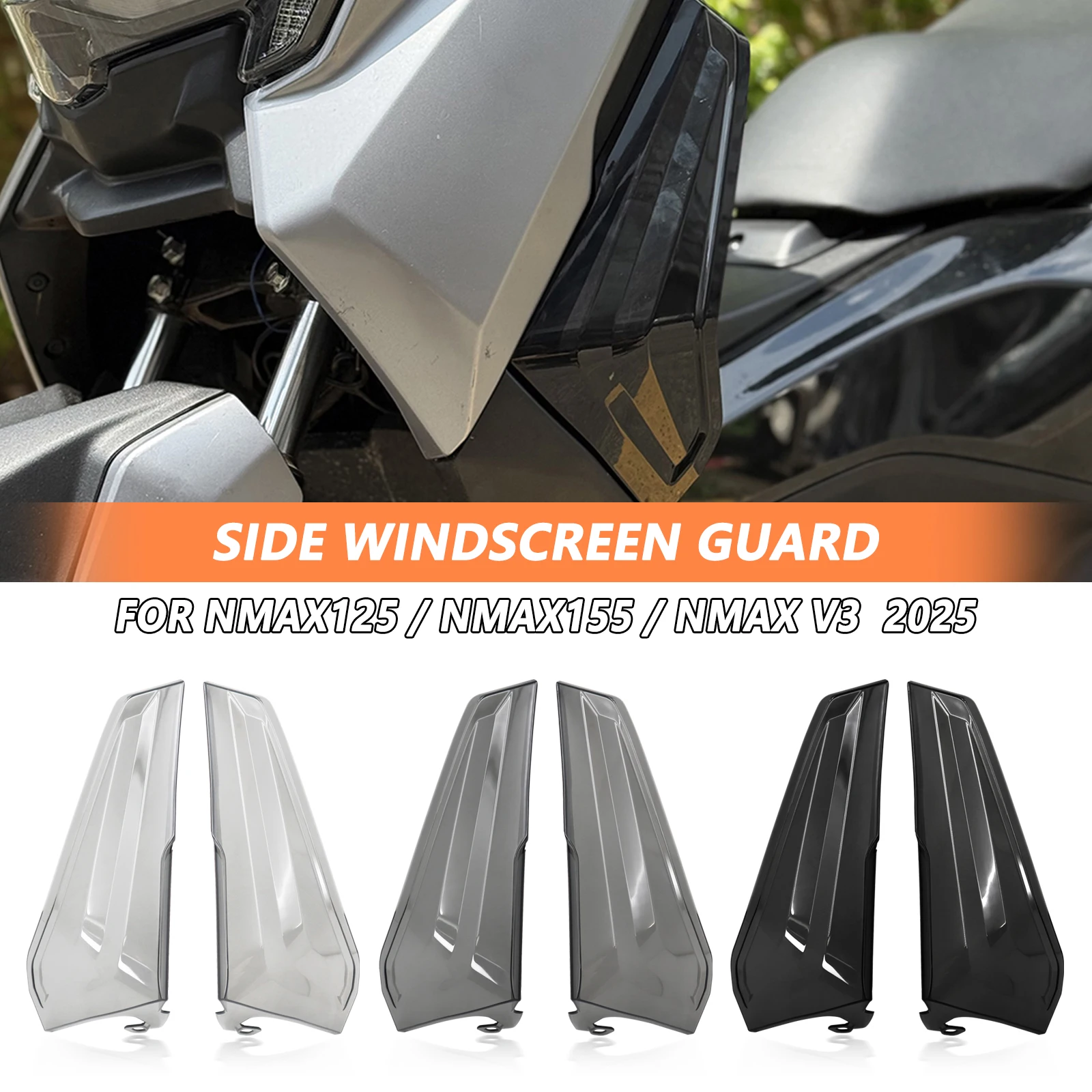 Accesorios para Motocicleta, Protector de Piernas Delantero, Cubierta Lateral Contra el Viento para Yamaha NMAX 125 NMAX 155 NMAX V3 2025