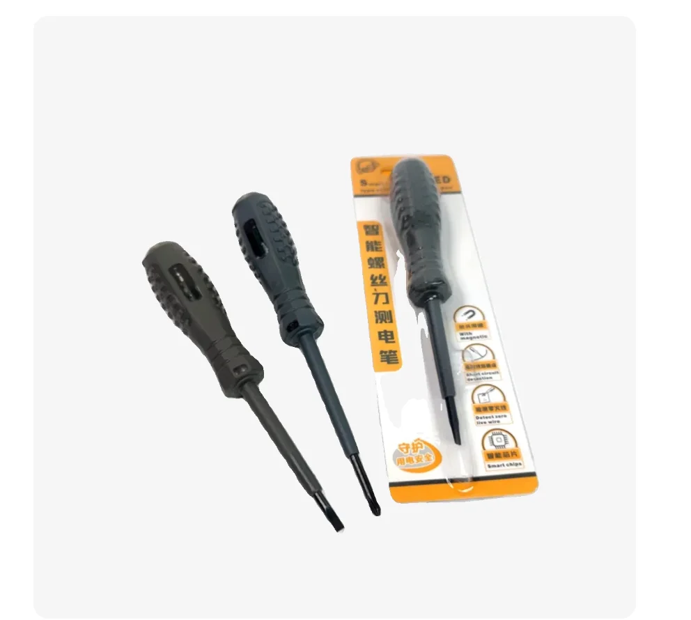 multi-functional flat and Phillips screwdriver Line inspection electricity pen tester inductive electricians tool NO.C2210