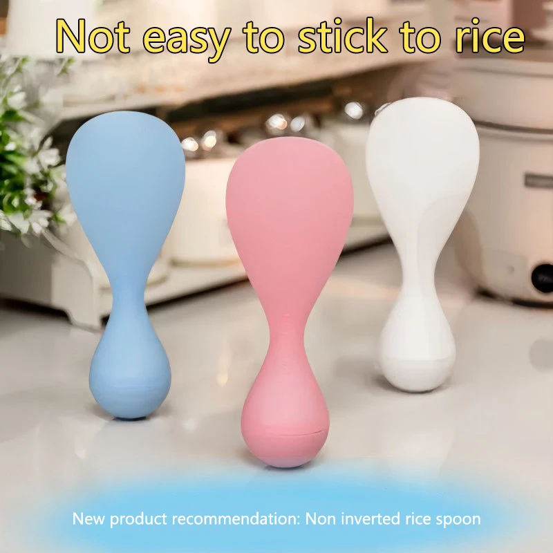 

Home Kitchen Tumbler Stand Up Plastic Rice Spoon Non Stick Stand Up Rice Storage Tool Kitchen Cooking Supplies Cookware