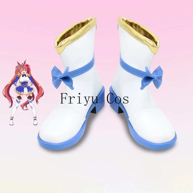 

New Anime Pretty Derby Daiwa Scarlet Cosplay Shoes Boots Adult Halloween Party Costume Accessories Custom Made