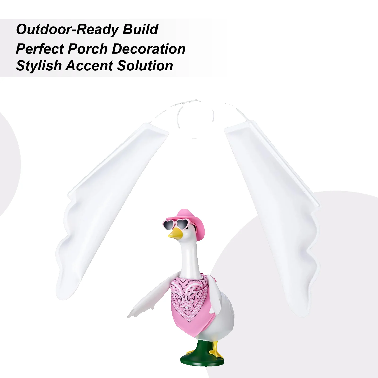 

Наряды с гусиками на крыльце, двор, статуя гуса, подвижные крылья для улицы, сезонная статуя, украшения для газона, стола, патио, заднего двора