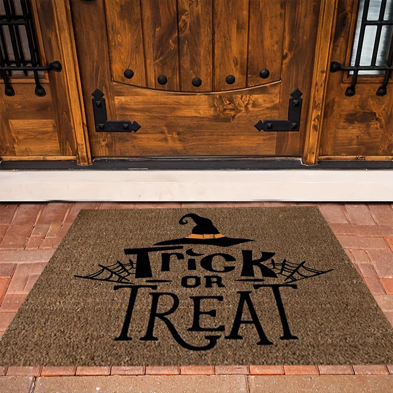 Dark Cat Welcome Full Print Doormat Fun Doormat Home Decor Kitchen Bathroom Decor Give People Fun Gifts Rug Carpet