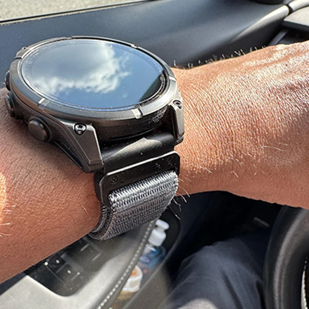 26 mm 22 mm QuickFit-Uhrenarmband für Garmin Fenix 8 8Pro 7 7X 6 6X 5X/Forerunner 970 965/Enduro 3/Instinct 3 2X Sports Nylonarmband – Detail 14