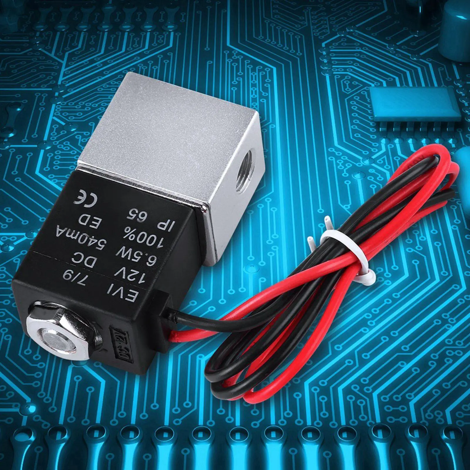 12V Electric Solenoid Valve 2 Way Pneumatic Diverter Control Device for Oil Gas Water Applications