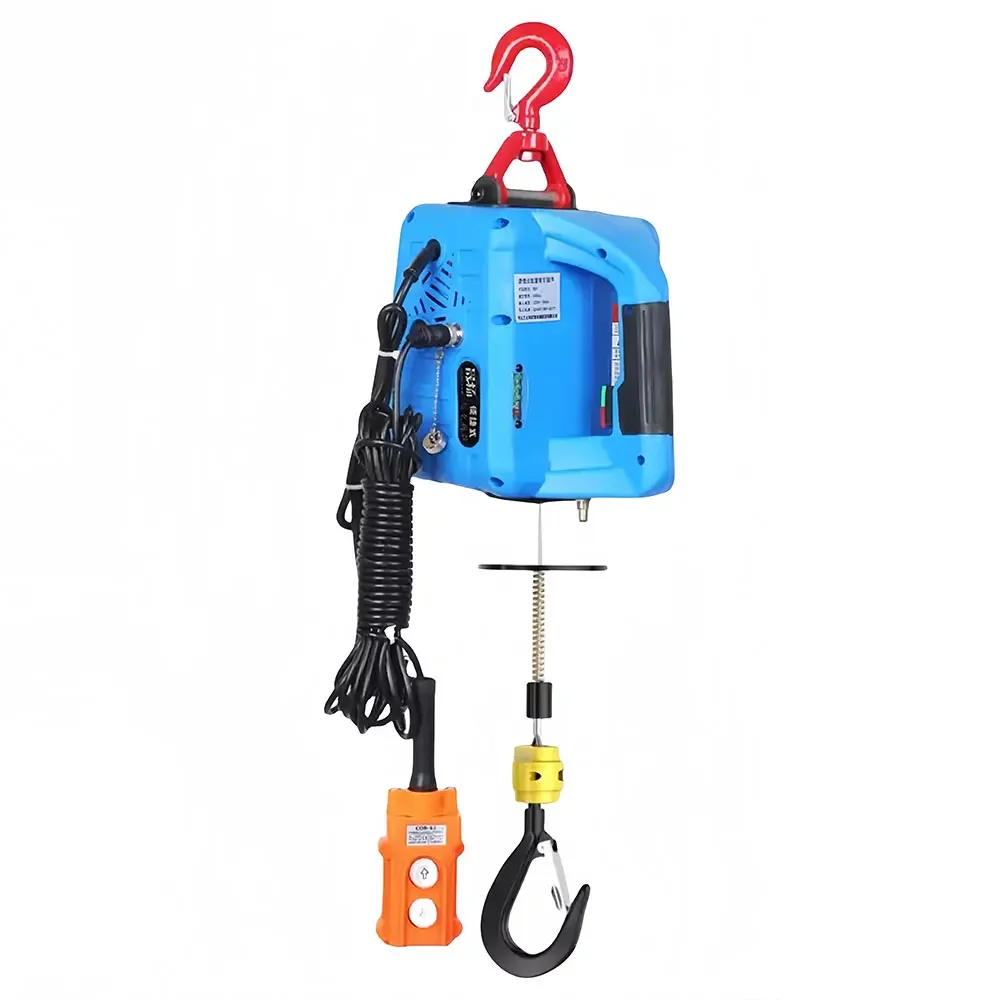 Electric Hoist Lift Portable Crane, FOR 100-500KG Upgrade Electric Winch with Remote Control, Steel Wire Rope Lifting Hoist 220V